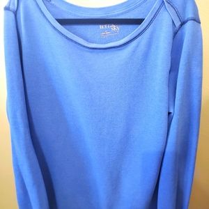 Terra and Sky Terry sweat shirt 1x blue